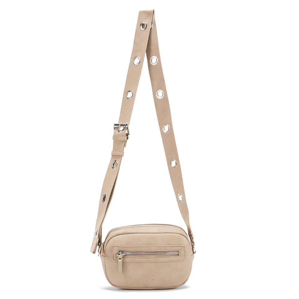 Cartera Mujer Bandolera Pequeña Graneado Casual Gacel Car3373 Arena  3