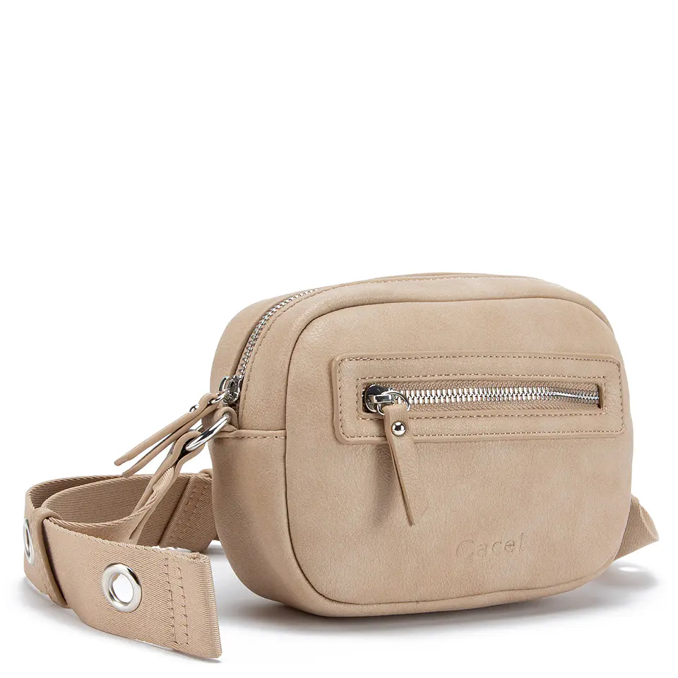 Cartera Mujer Bandolera Pequeña Graneado Casual Gacel Car3373 Arena  4
