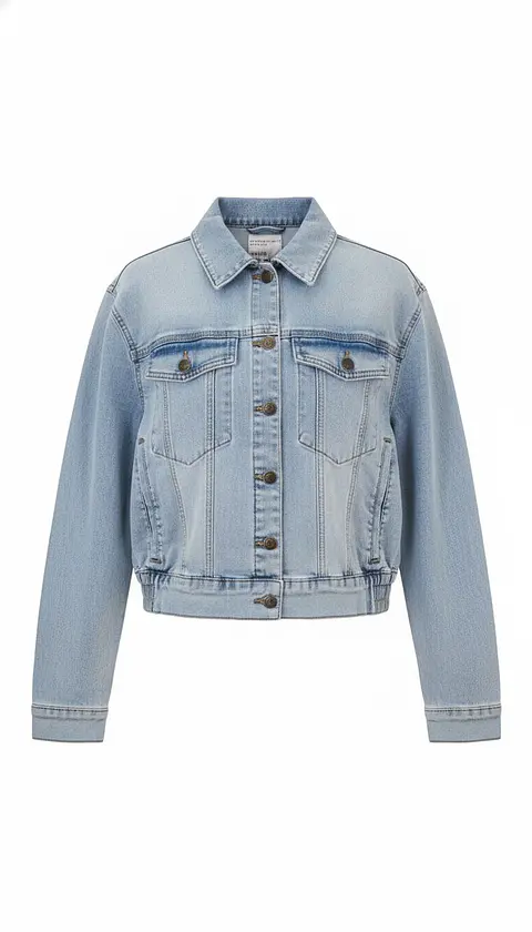 CHAQUETA MUJER MEZCLILLA ELAST EN CINTURA IL GIOCO IF051907-G-32 CELESTE