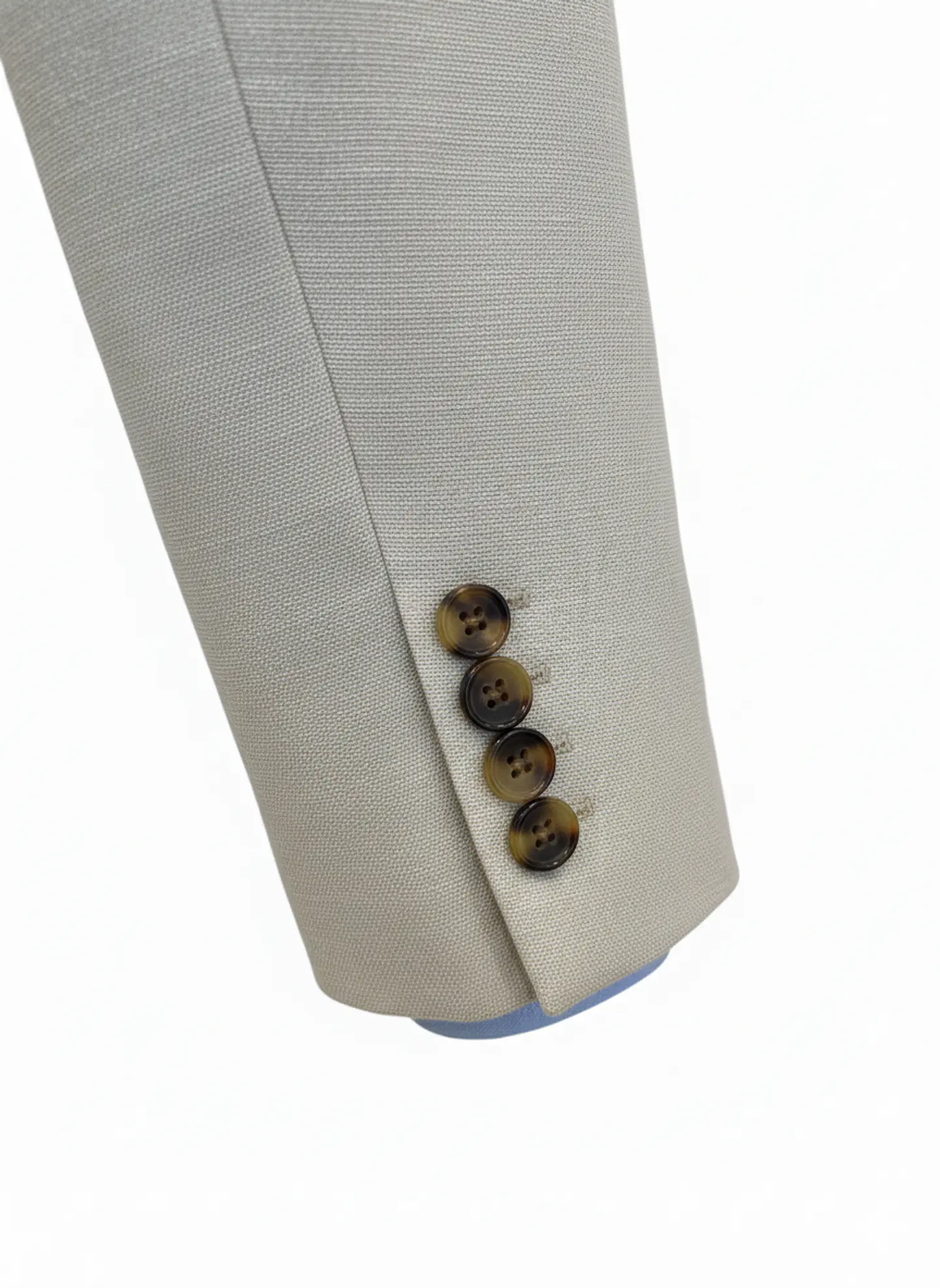 Blazer Hombre 2 Bot. Simil Lino Taurus Taublapv26-05 Gris Claro 3