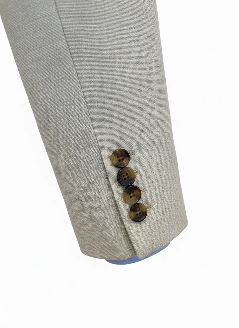 Blazer Hombre 2 Bot. Simil Lino Taurus Taublapv26-05 Gris Claro 3