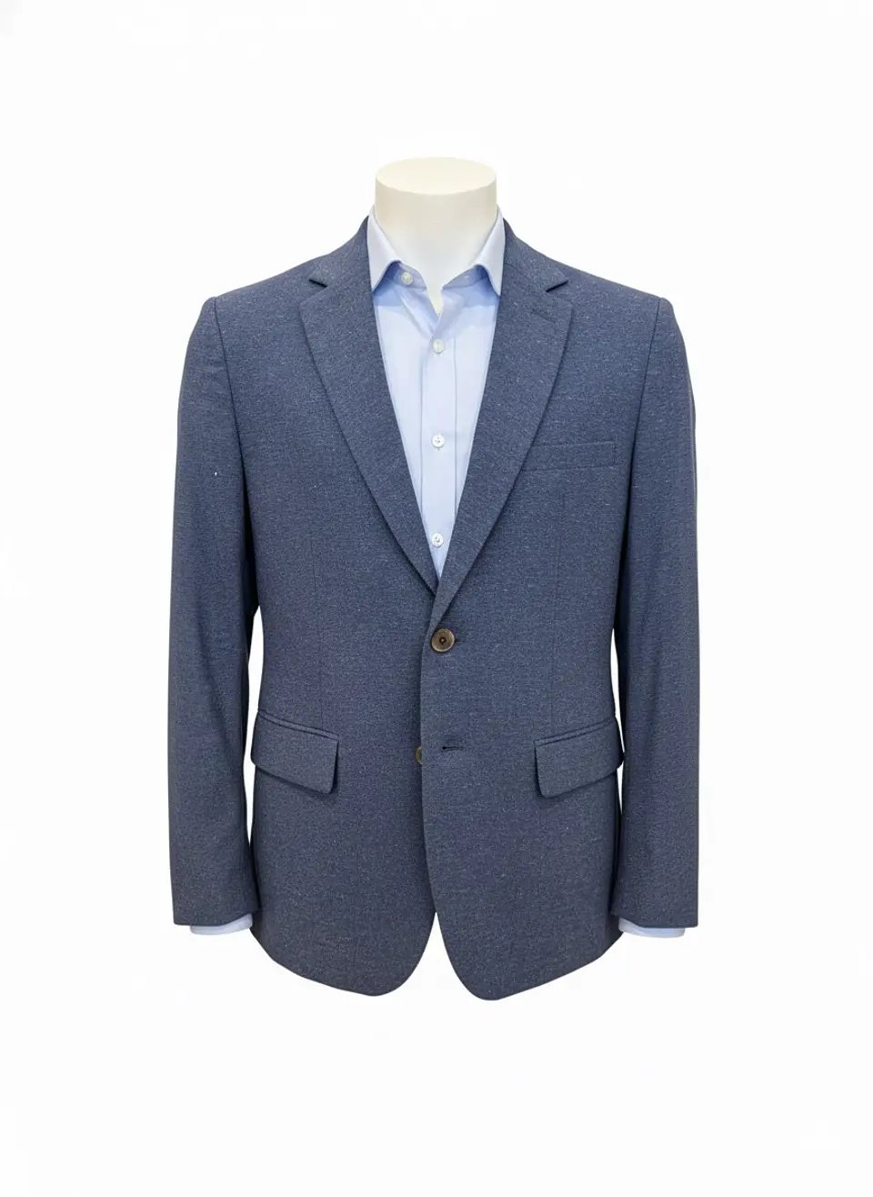 Blazer Hombre 2 Bot. Simil Lino Taurus Taublapv26-04 Azul 1
