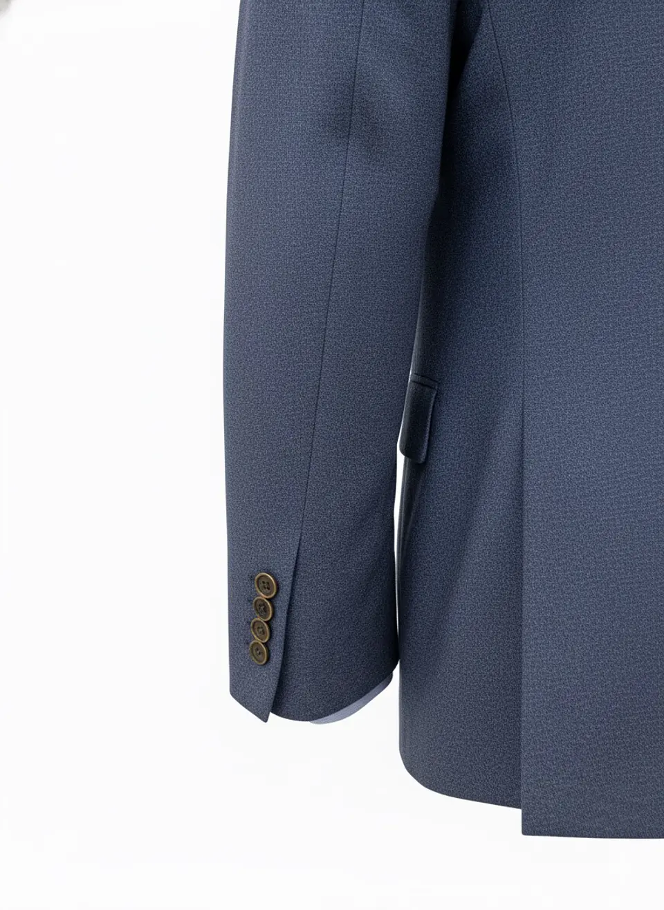 Blazer Hombre 2 Bot. Simil Lino Taurus Taublapv26-04 Azul 3