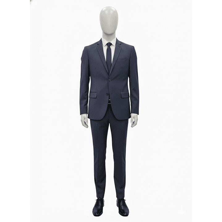 AMBO HOMBRE 2 BOT.  LISO SLIM FIT BOLS. TAPETA TAURUS TAUAMBPV26-02 AZUL MARINO 1