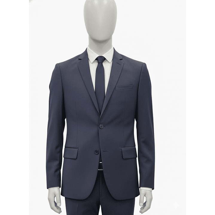 AMBO HOMBRE 2 BOT.  LISO SLIM FIT BOLS. TAPETA TAURUS TAUAMBPV26-02 AZUL MARINO 5
