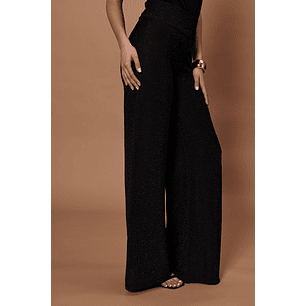 PANTALON MUJER PALAZZO LUREX NIGHT GIVE NIGHT N66308 NEGRO