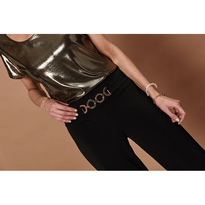 PANTALON MUJER APLIC. PALAZZO NIGHT GIVE NIGHT N66307 NEGRO 3