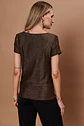 POLERA MUJER C/DRAPEADO M/C LUREX NIGHT GIVE NIGHT N56308 DORADO - Miniatura 7