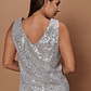 PETO MUJER C/V S(M LENTEJUELAS NIGHT GIVE NIGHT N56318 PLATA - Miniatura 5