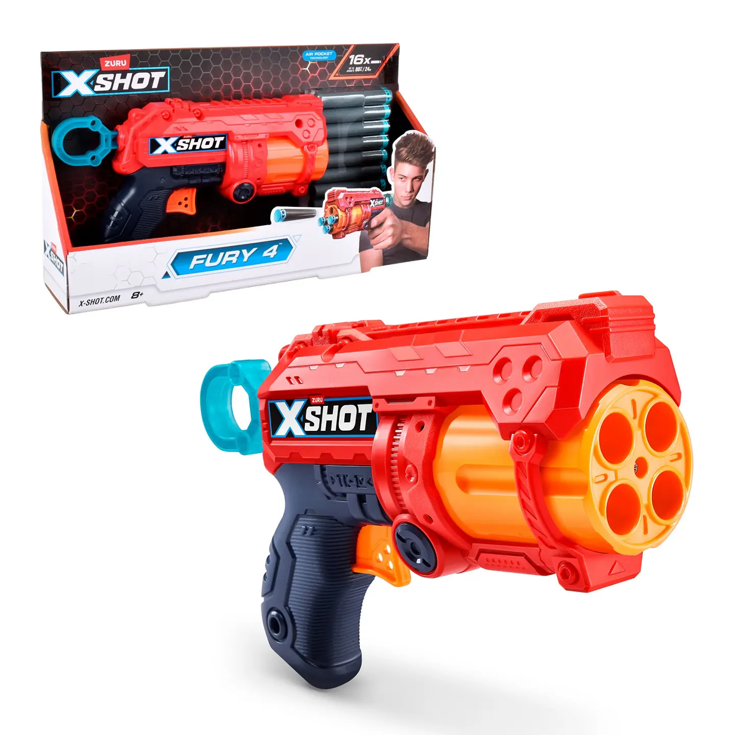 Lanzador Fury 4 Lanza Dardos X-Shot Ansaldo 20994 2