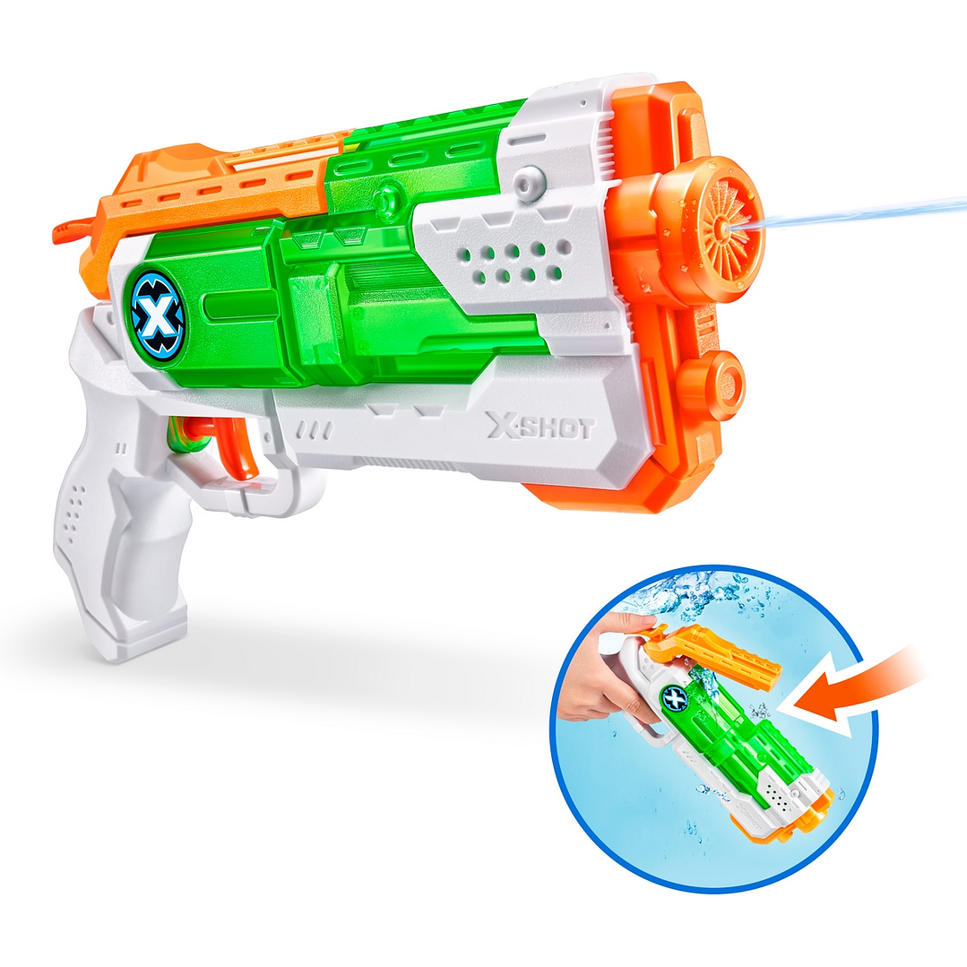 LANZA AGUA DE 170ML CON SISTEMA DE LLENADO RAPIDO FAST FILL X-SHOT ANSALDO 21666 1