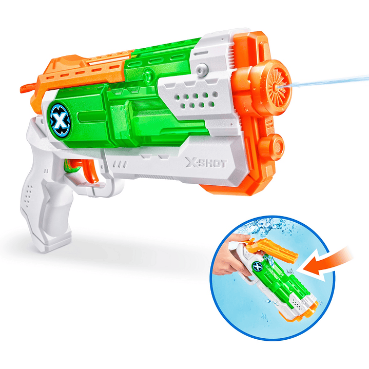 LANZA AGUA DE 170ML CON SISTEMA DE LLENADO RAPIDO FAST FILL X-SHOT ANSALDO 21666 1