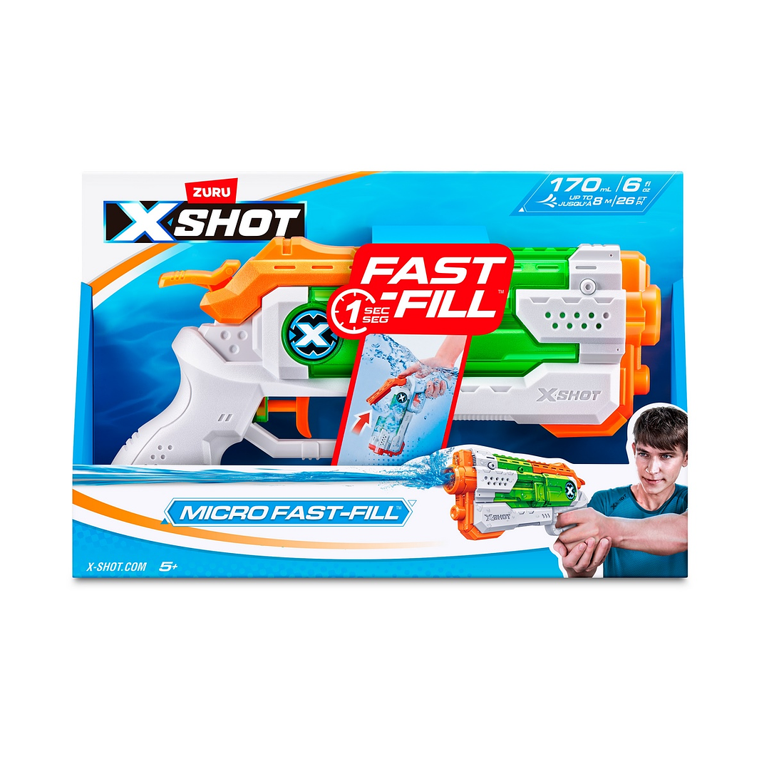 LANZA AGUA DE 170ML CON SISTEMA DE LLENADO RAPIDO FAST FILL X-SHOT ANSALDO 21666 4