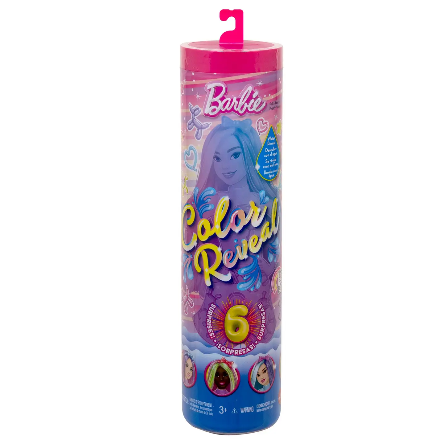 BARBIE COLOR REVEAL BARBIE BALLOON ANIMAL SERIES CDU MATTEL JFY73 2