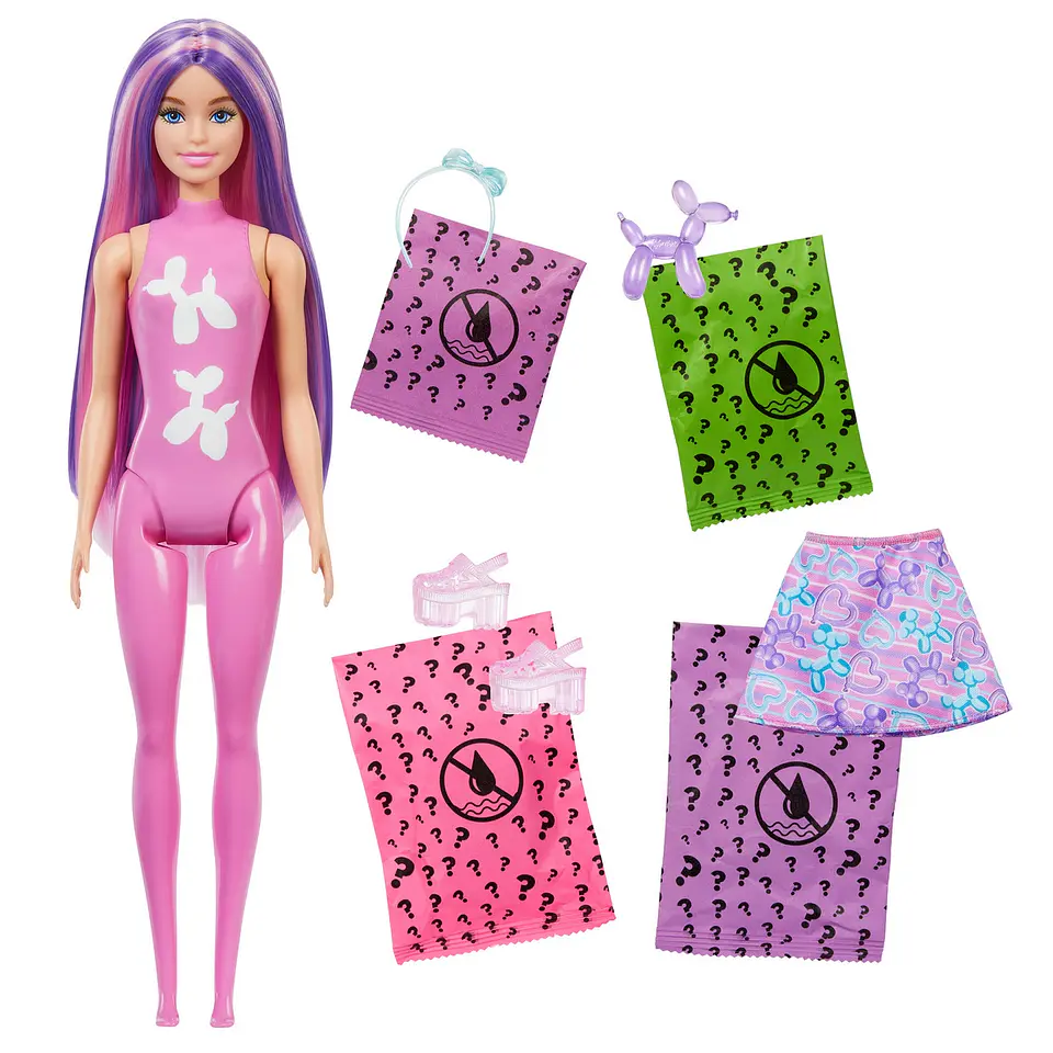 BARBIE COLOR REVEAL BARBIE BALLOON ANIMAL SERIES CDU MATTEL JFY73 4