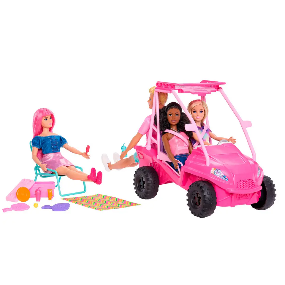 Barbie Beach Buggy Mattel Jfv68 3