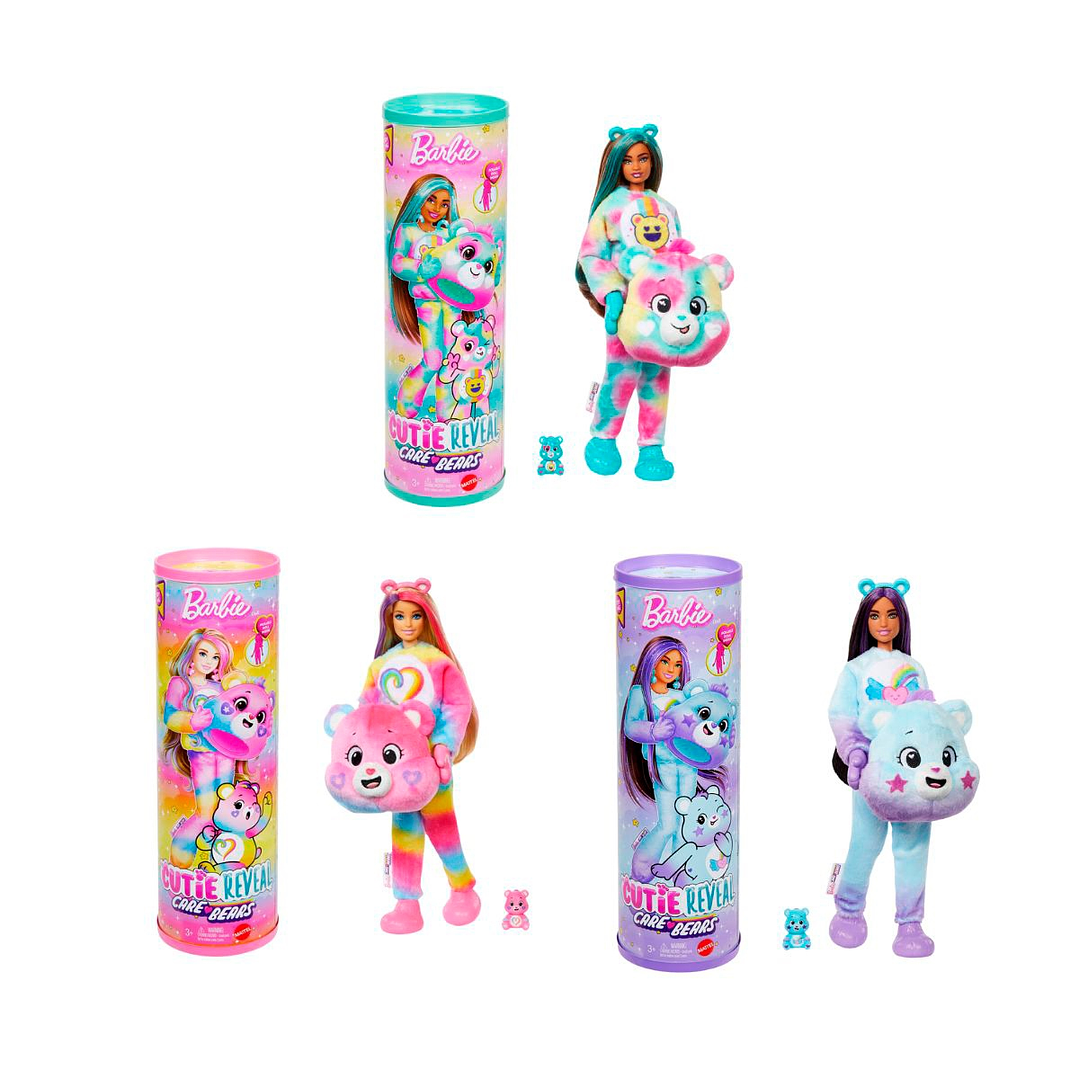 BARBIE LICENSED CUTIE REVEAL CARE BEARS SERIES 2 ASST MATTEL JFV59 1