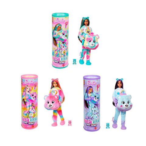 BARBIE LICENSED CUTIE REVEAL CARE BEARS SERIES 2 ASST MATTEL JFV59