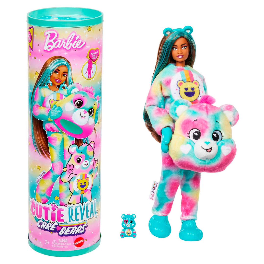 BARBIE LICENSED CUTIE REVEAL CARE BEARS SERIES 2 ASST MATTEL JFV59 3