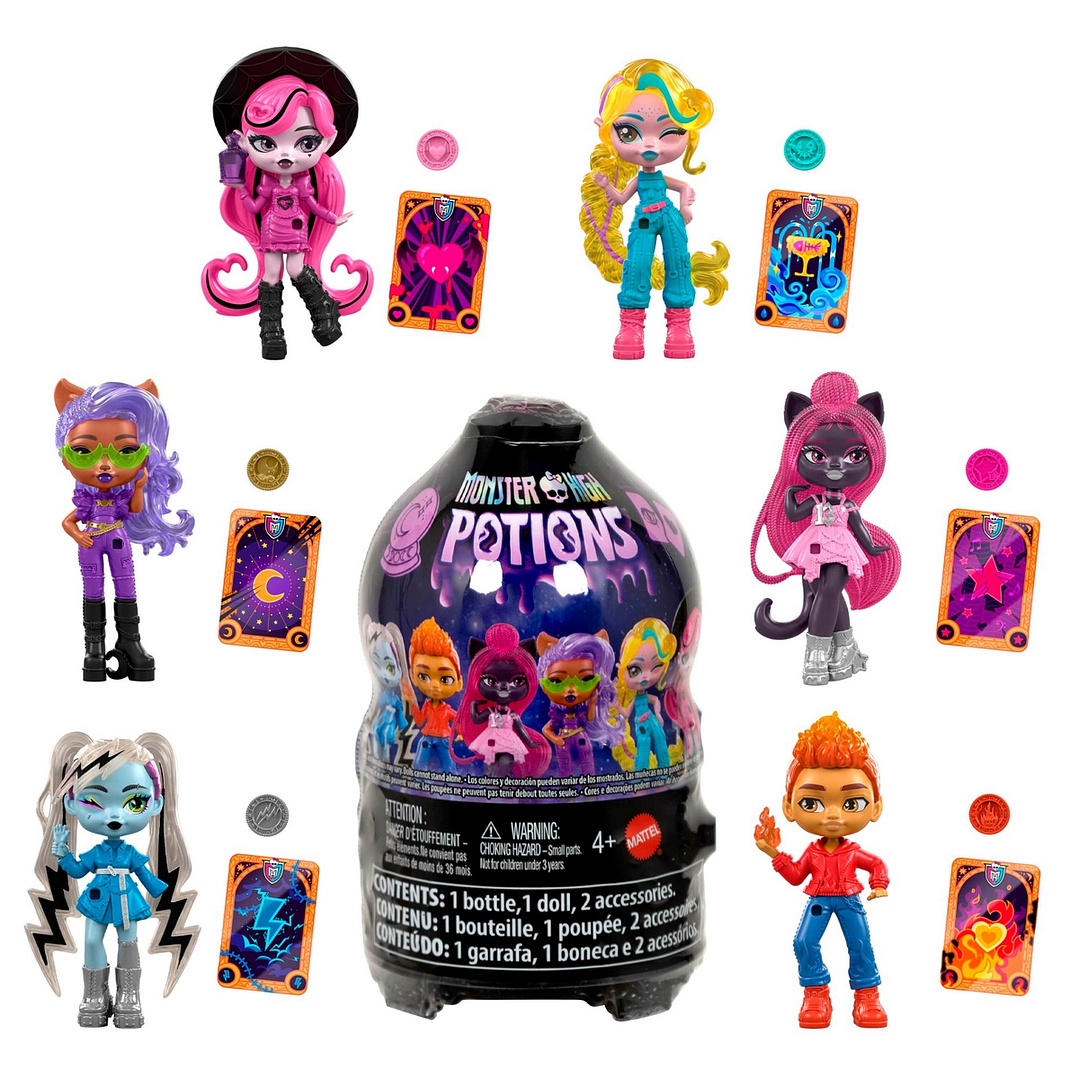 MONSTER HIGH FRIGHT SIZED: CRYSTAL BALLS ASST WAVE 1-3 MATTEL JCX99 7