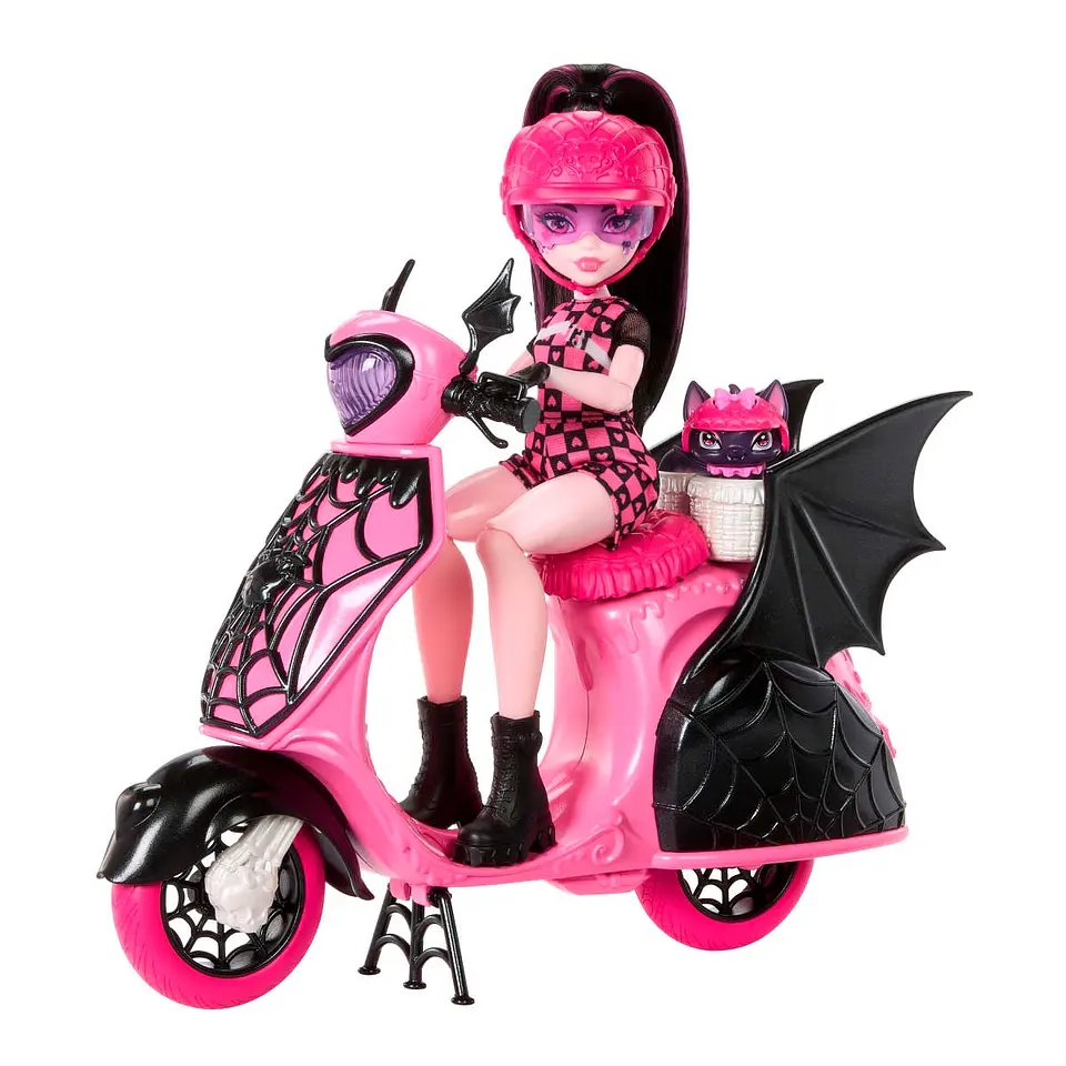 Monster Highopp Doll+Scooter Playset Mattel Jdr61 1