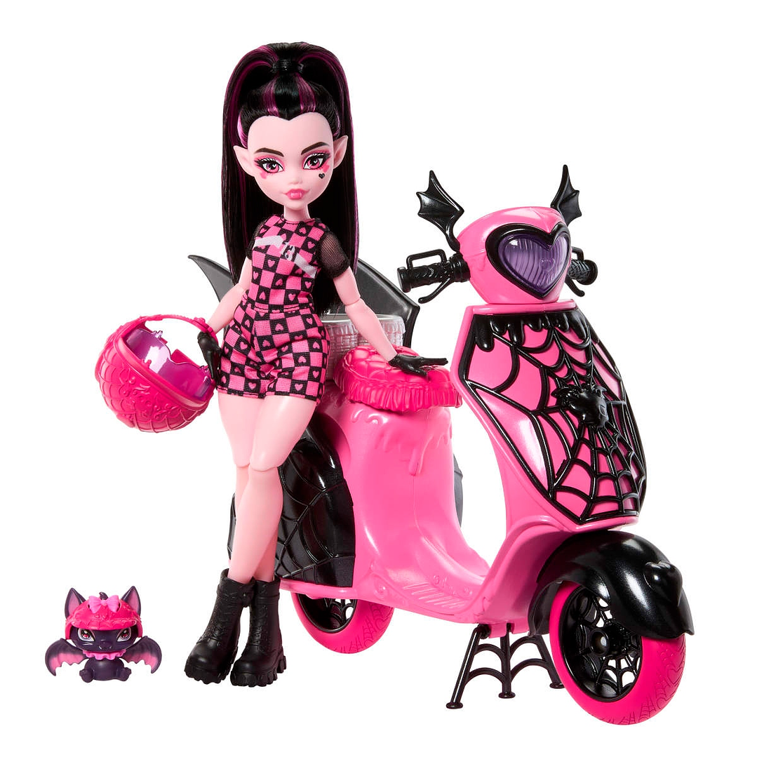 MONSTER HIGHOPP DOLL+SCOOTER PLAYSET MATTEL JDR61 6