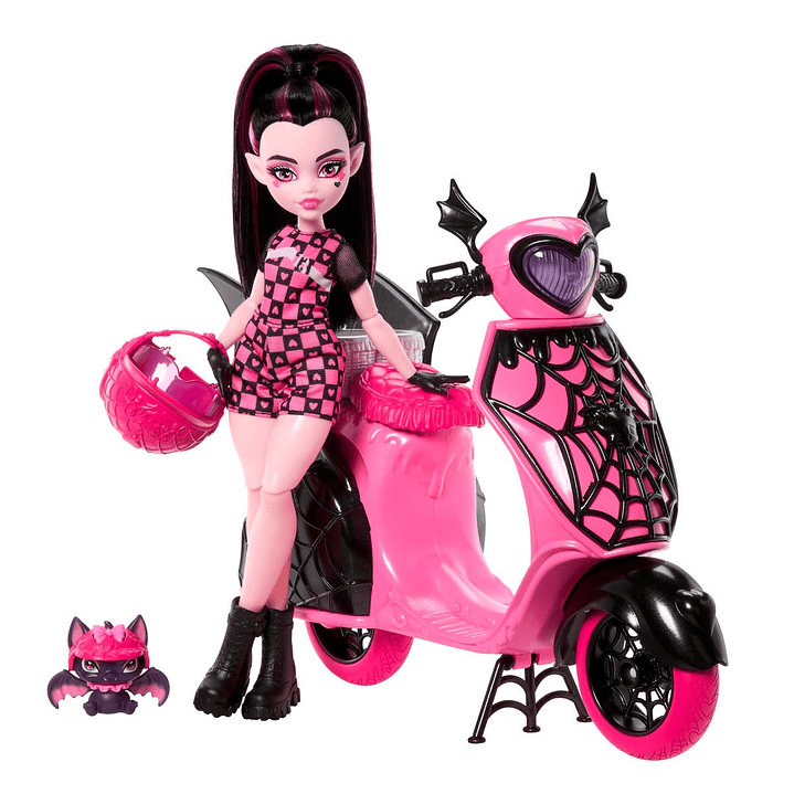 MONSTER HIGHOPP DOLL+SCOOTER PLAYSET MATTEL JDR61 6