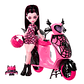 MONSTER HIGHOPP DOLL+SCOOTER PLAYSET MATTEL JDR61 - Miniatura 6