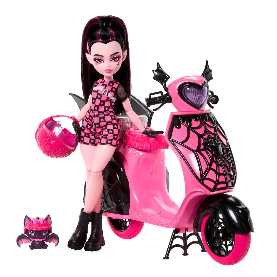 Monster Highopp Doll+Scooter Playset Mattel Jdr61 6