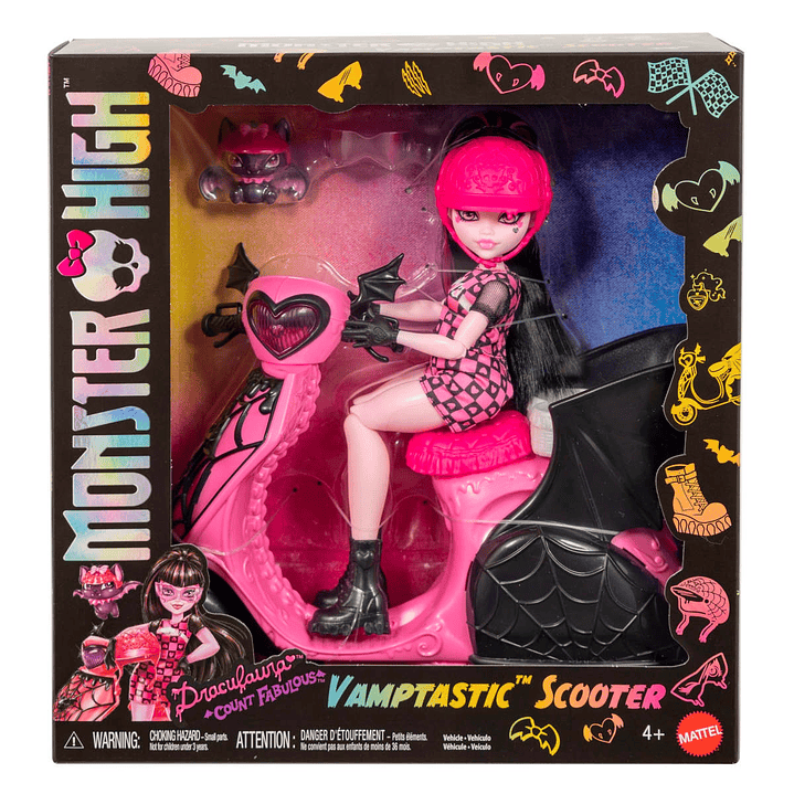 MONSTER HIGHOPP DOLL+SCOOTER PLAYSET MATTEL JDR61 2