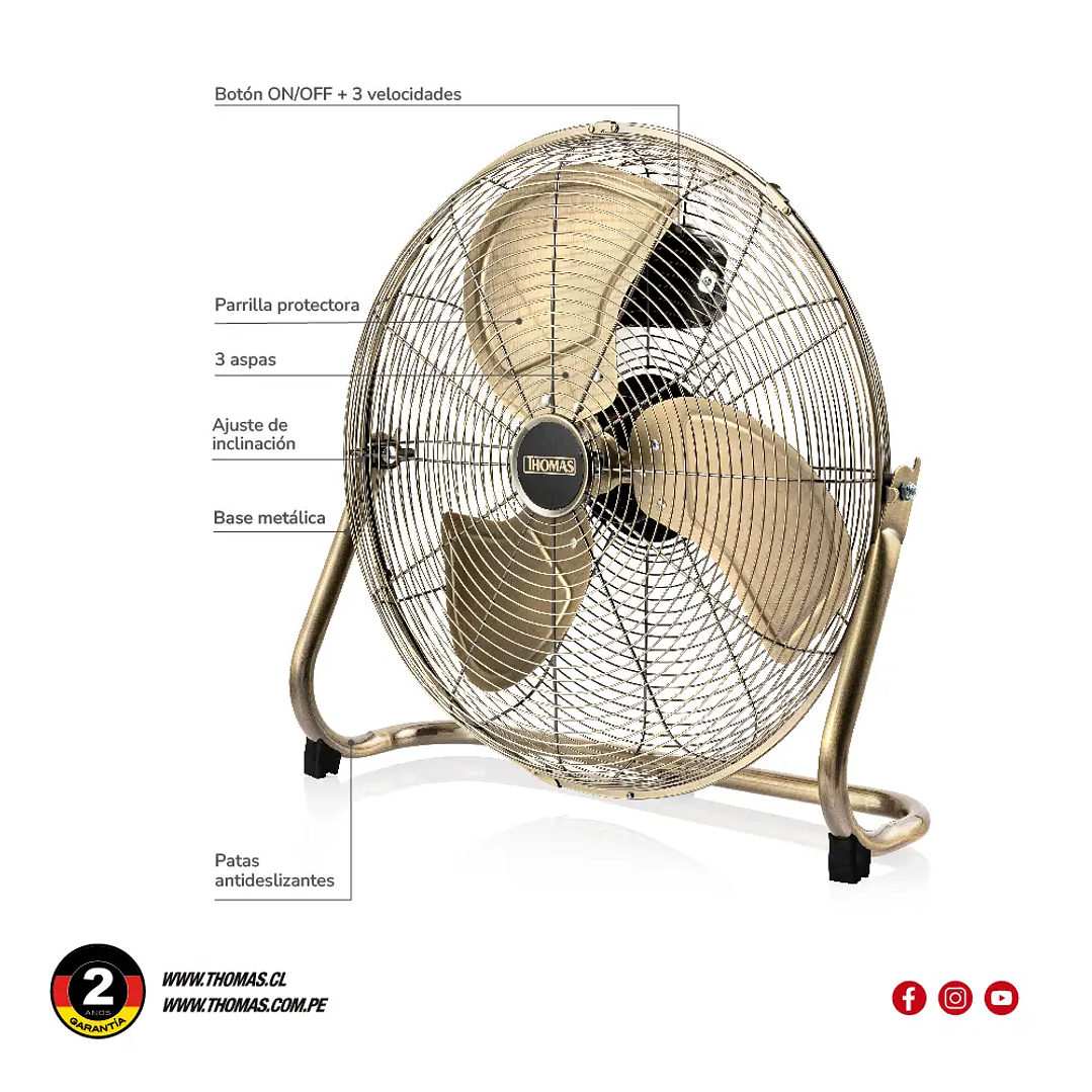 VENTILADOR ELECTRICO THOMAS TH-20BNS 6