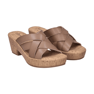 SANDALIA MUJER COLOR CAMEL VU016