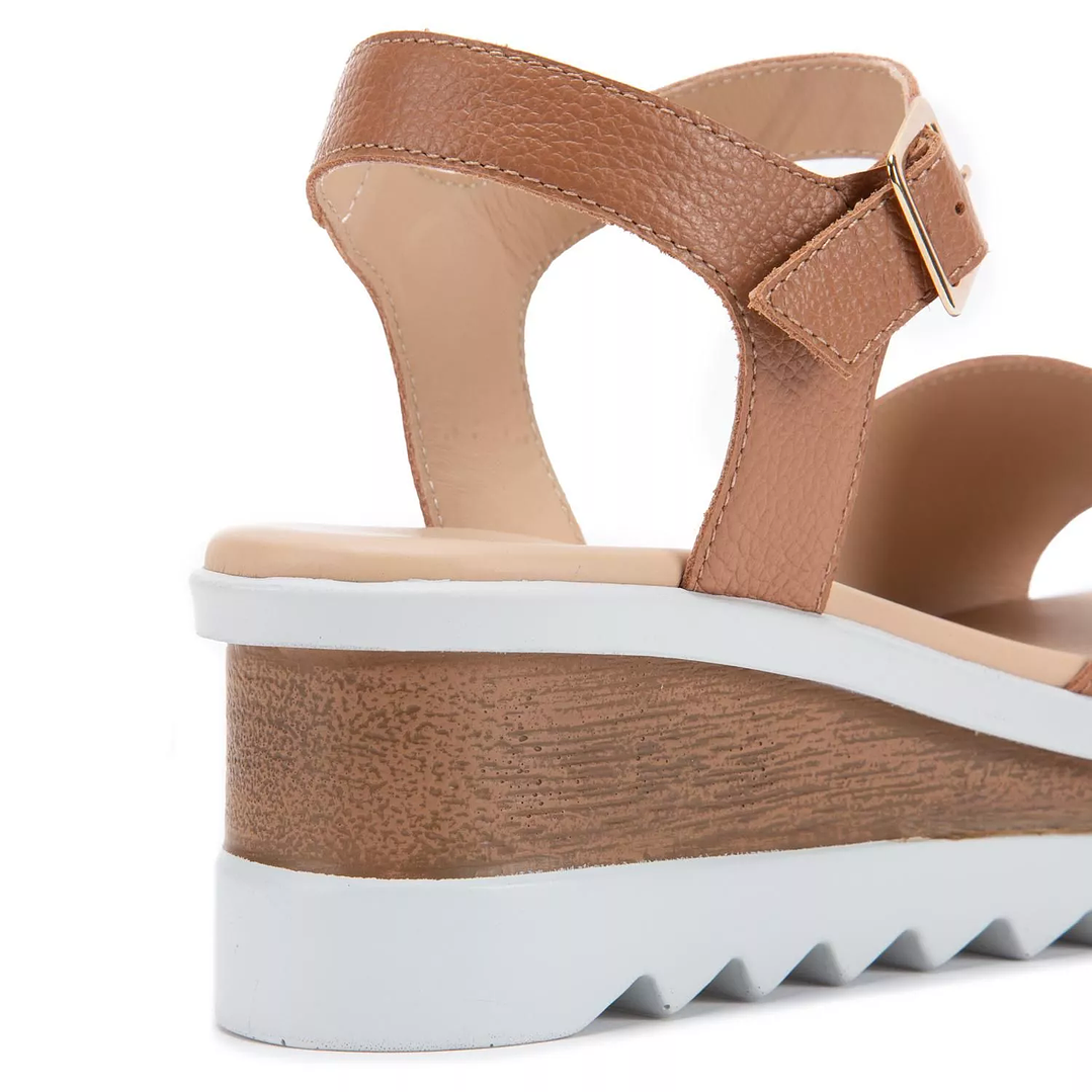 SANDALIA MUJER COLOR CAMEL 660366 5