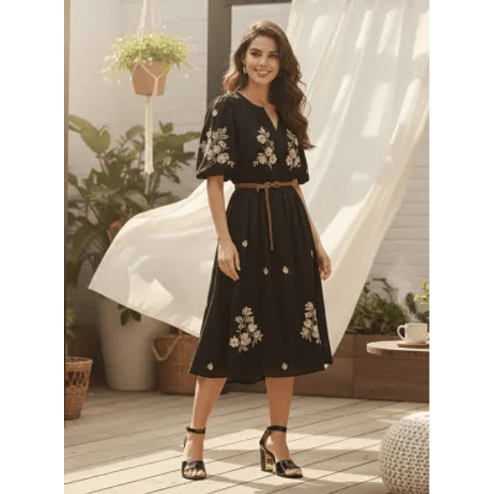 SANDALIA MUJER COLOR NEGRO 821-814-2-91 5