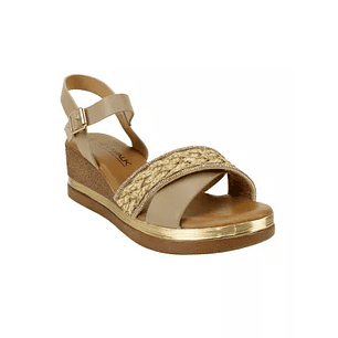 SANDALIA MUJER COLOR CAMEL 2447XD