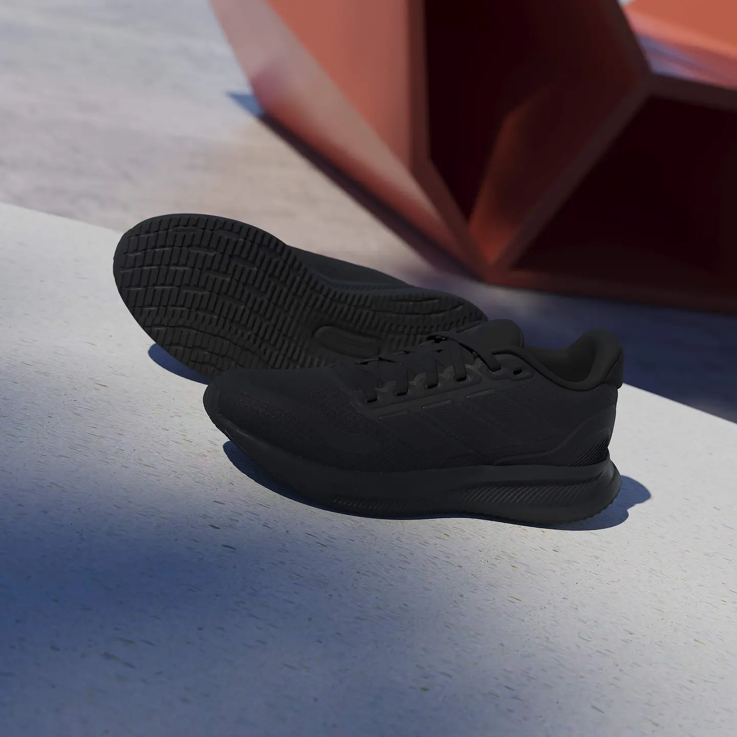 Zapatilla (Lo) Runfalcon 5 J Casual Adidas Ie8586 Negro  4