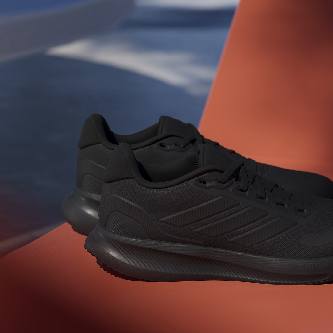 ZAPATILLA (LO) RUNFALCON 5 J CASUAL ADIDAS IE8586 NEGRO  5