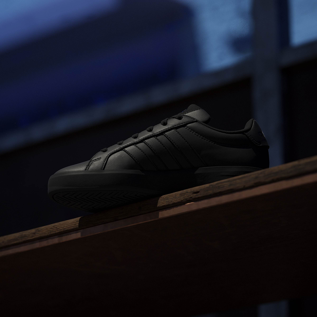 ZAPATILLA (LO) GRAND COURT 3.0 J CASUAL ADIDAS KK3791 NEGRO  9