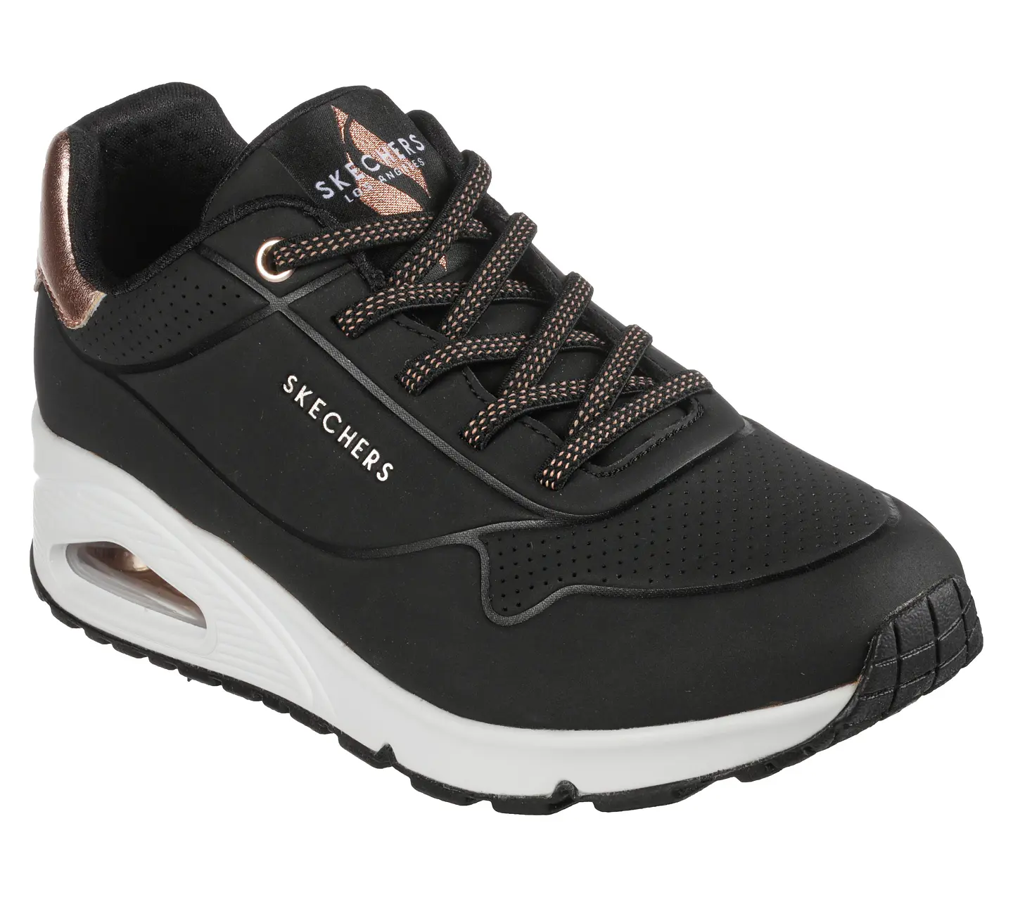 Zapatilla Aire (Mu) Uno Casual Moda Skechers 155196-Blk Black  1