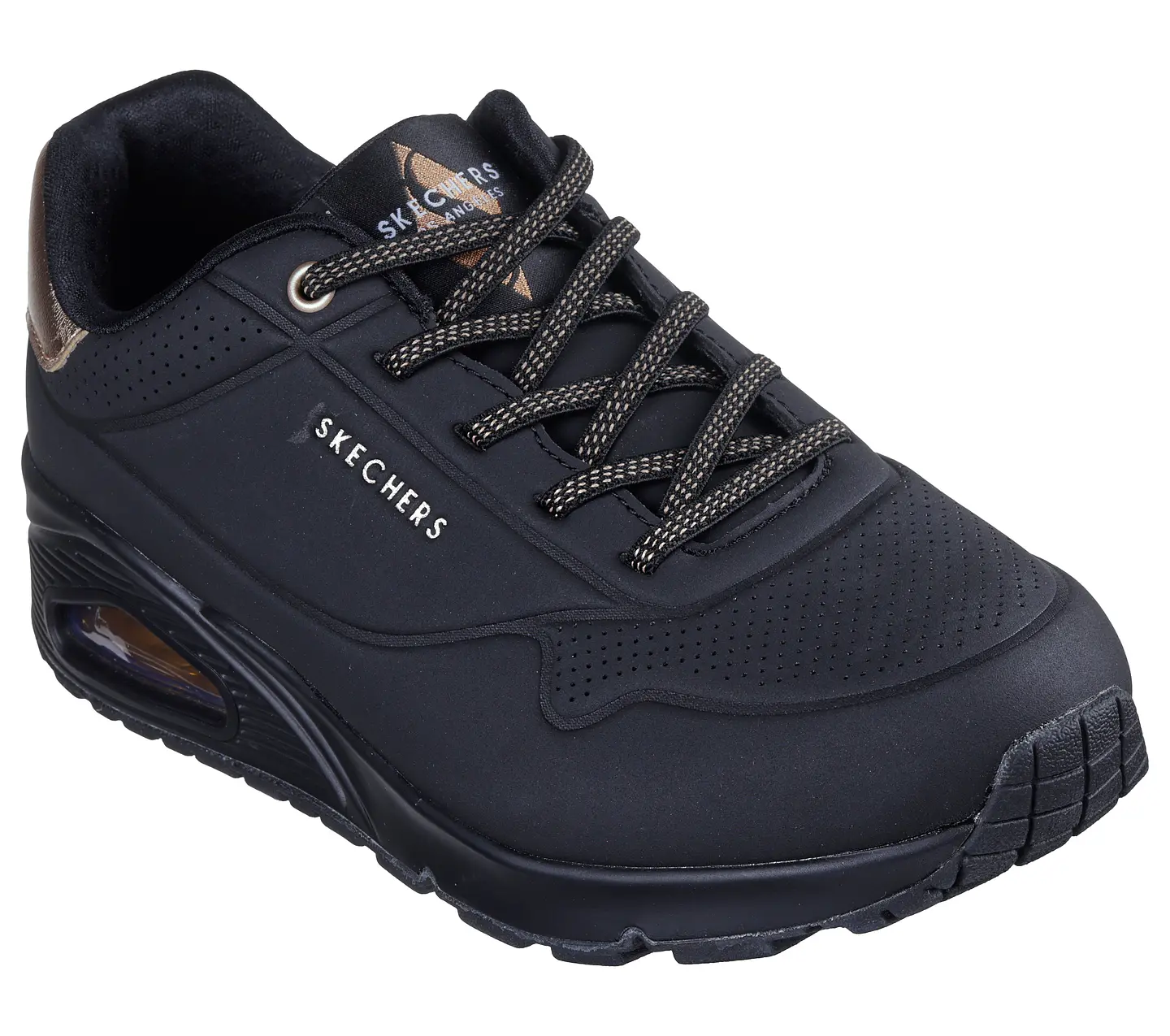 Zapatilla Slipon (Mu) Uno Casual Skechers 155196-Bbk Negro 35 1