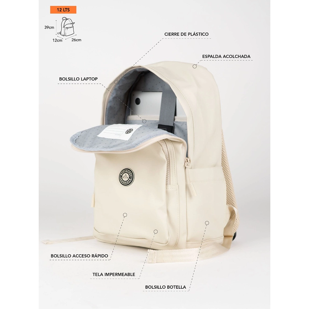 MOCHILA (MU) 12 LT. MAUI AND SONS 5AM196-WC26 BEIGE S/T 6