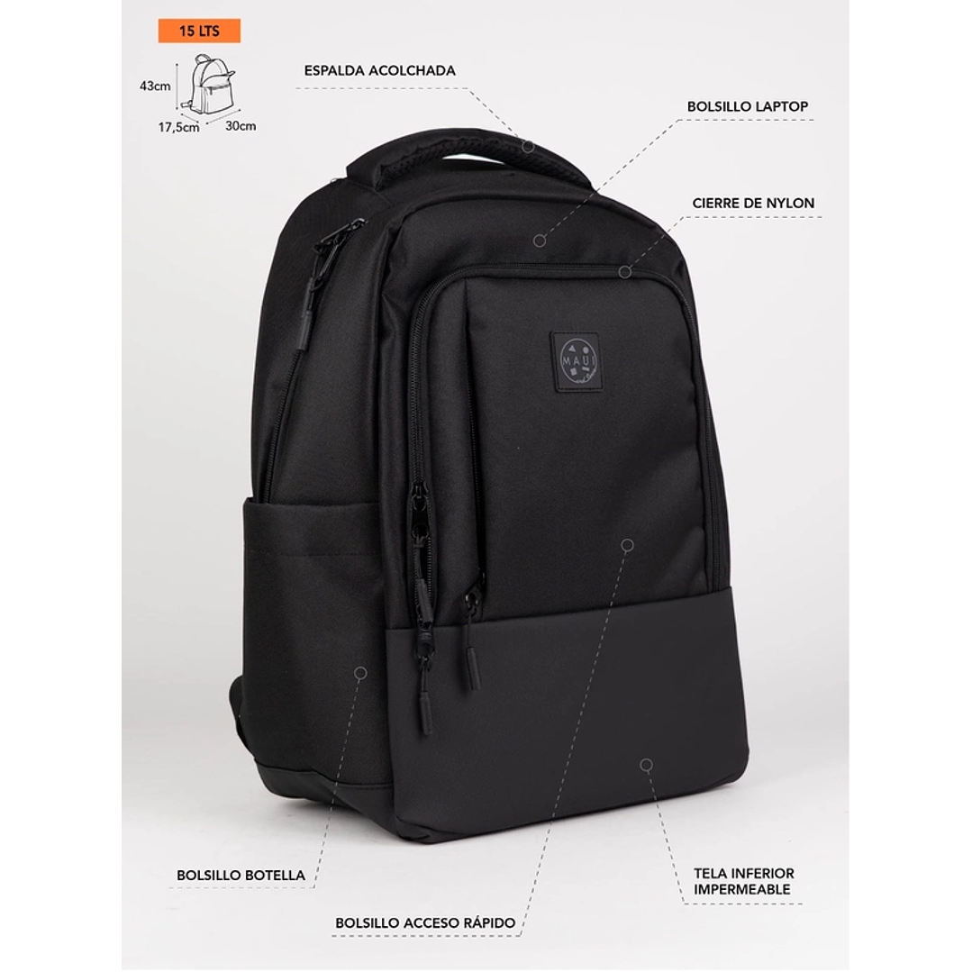 MOCHILA (HO) 15 LT. MAUI AND SONS 5AM198-MC26 NEGRO S/T 4