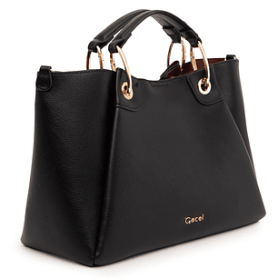 CARTERA (MU) DOS ASAS MEDIANA GACEL CAR3485 NEGRO S/T