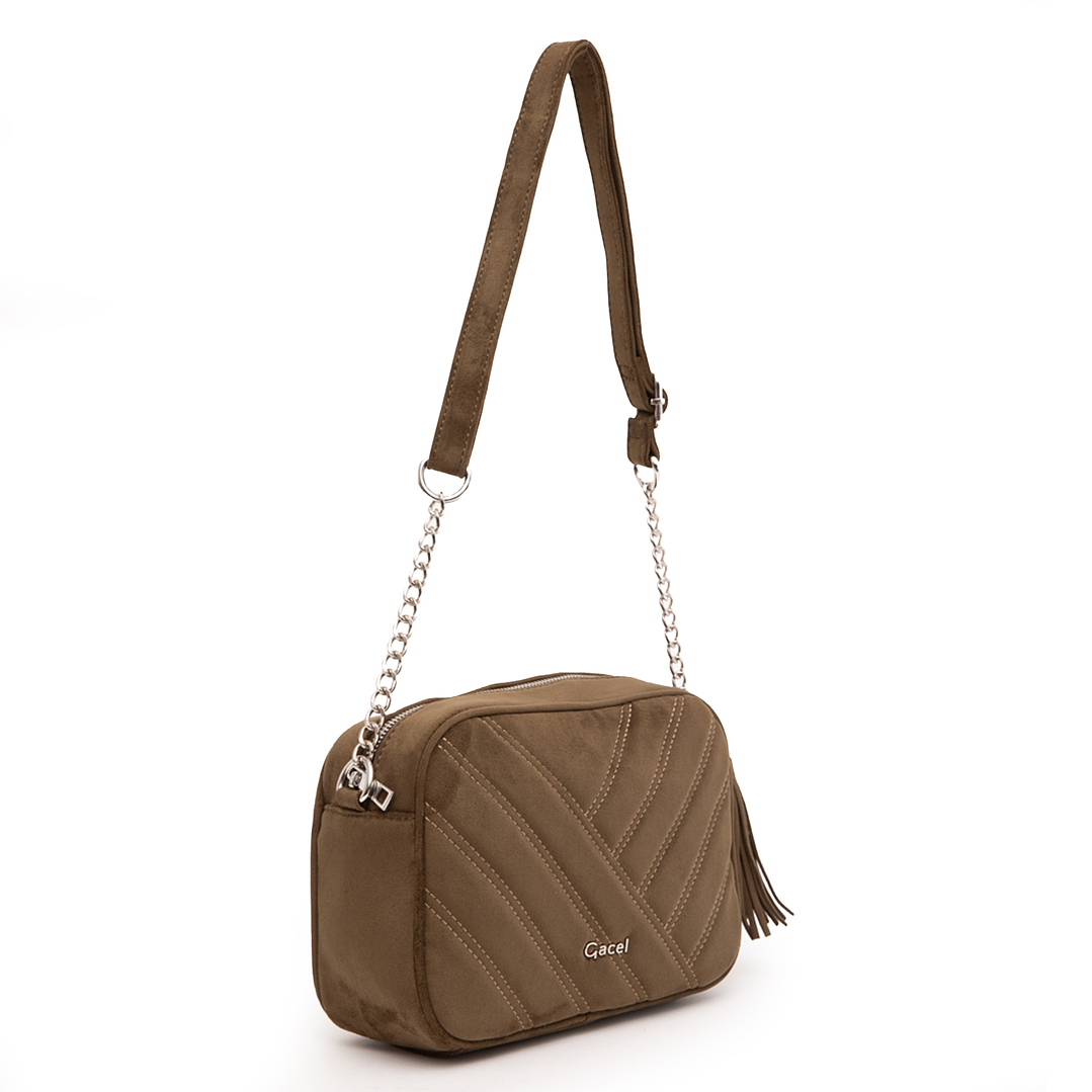 BANDOLERA (MU) SUEDE GRANDE GACEL CAR3479 OLIVA S/T 2