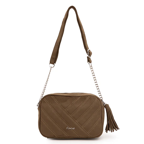 Bandolera (Mu) Suede Grande Gacel Car3479 Oliva S/T