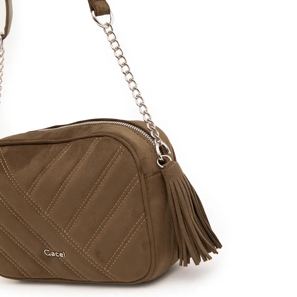 Bandolera (Mu) Suede Grande Gacel Car3479 Oliva S/T 4