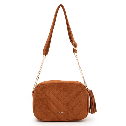 Bandolera (Mu) Suede Grande Gacel Car3478 Tostado S/T