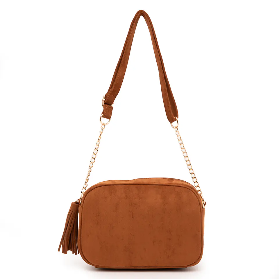 Bandolera (Mu) Suede Grande Gacel Car3478 Tostado S/T 5