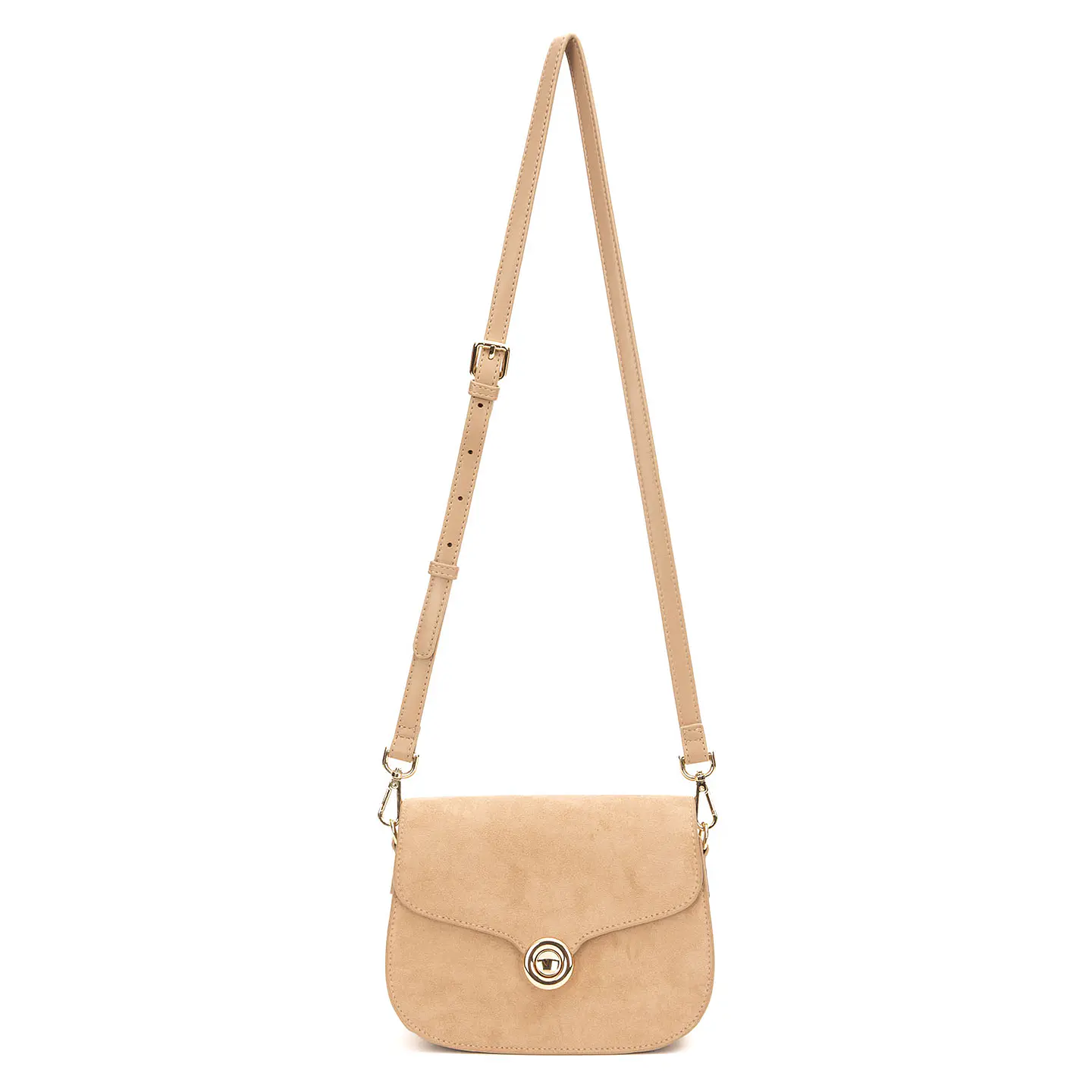 Cartera (Mu) C/Tapa Retro Suede Gacel Car3447 Arena S/T 2