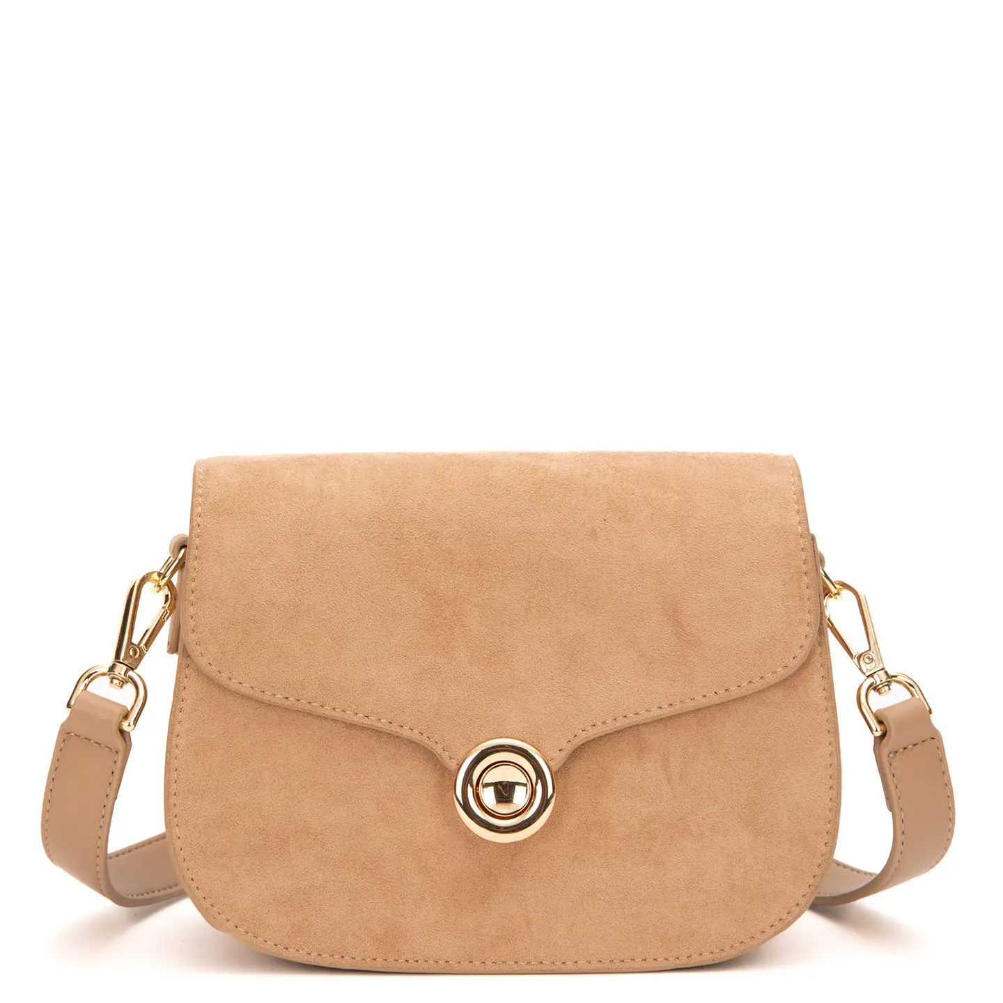 Cartera (Mu) C/Tapa Retro Suede Gacel Car3447 Arena S/T 1